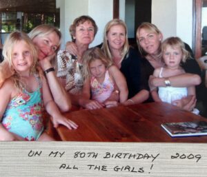 Heather with her daughters & granddaughters