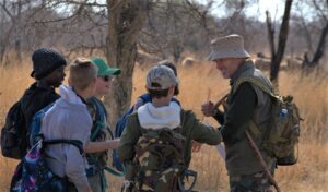 Riaan sharing the magic of the wilderness