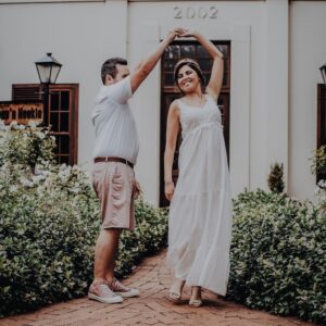 Fawn & Travis on their wedding day